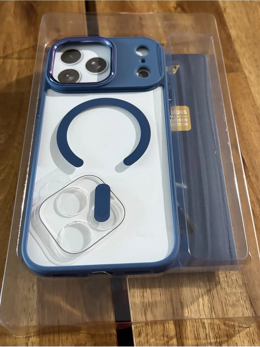 XO Poppy Protect Me 3-in-1 Blue MagSafe Compatible Case for iPhone 17 Pro Max